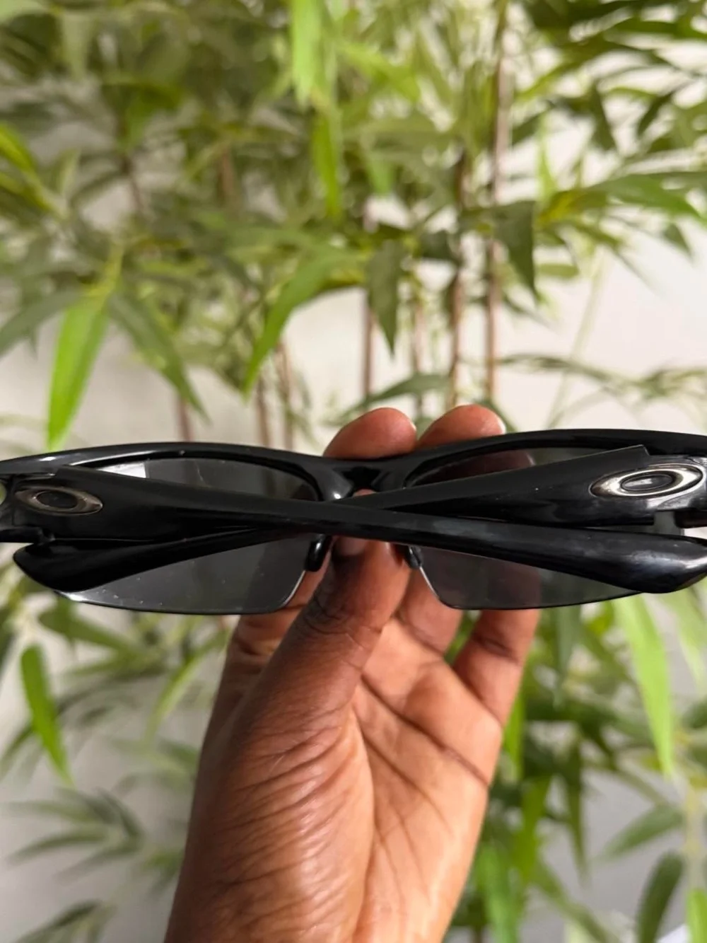 Oakley Bottlecap Crystal Black Sunglasses Silver Icons RARE Made USA Polarized